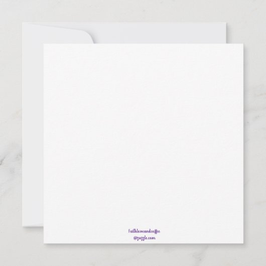 猫カスタムサンキューカード絵画の女の子の窓 (裏面)