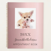 猫カスタム写真ピンク プランナー手帳 (正面)