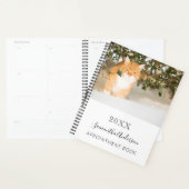 猫カスタム写真ホワイト プランナー手帳 (ディスプレー)