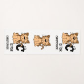 猫カスタム向けモノグラムCかわいい子猫子猫 ヨガマット (正面(横))