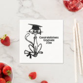 猫カッコいいおめでとう スタンダードカクテルナプキン (インサイチュ)