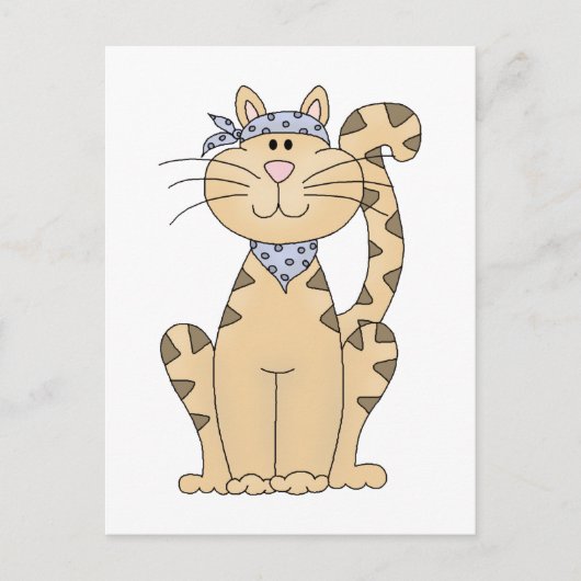 猫カッコいいだ ポストカード (正面)