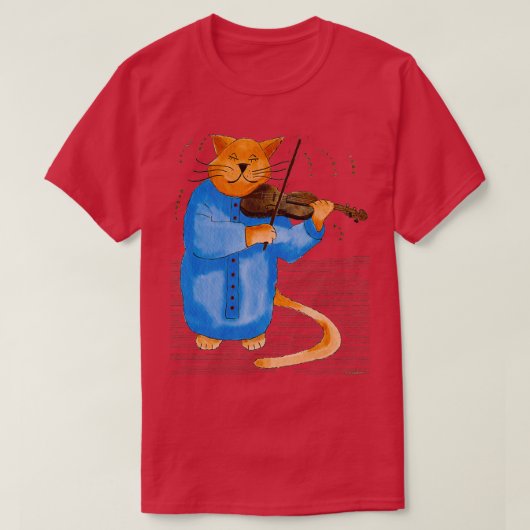 猫カッコいいを抱く Tシャツ (デザイン正面)