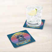 猫カッコいい一匹 スクエアペーパーコースター (インサイチュ)