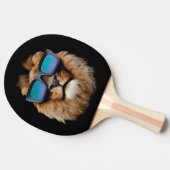 猫カッコいい一匹 卓球ラケット (横)
