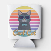 猫カッコいい一匹 缶クーラー (裏面)