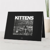 猫カッコいい子猫ミオパンクロックバンド猫ロおもしろいー カード (裏面)