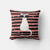 猫カッコいい枕 クッション (正面)