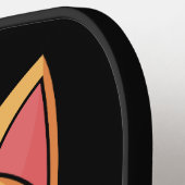 猫カッコいい漬けおもしろいボール ピックルボールラケット (左詳細)