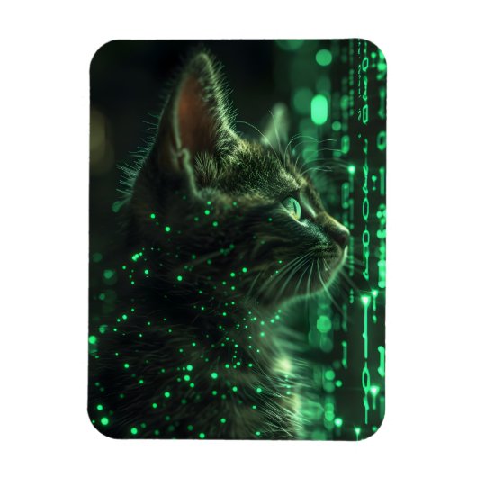 猫カッコいい磁石 マグネット (縦)