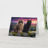 猫カッコいい カード (正面)