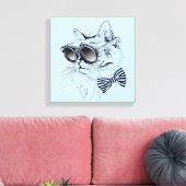 猫カッコいい キャンバスプリント (インサイチュ (リビング))