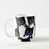 猫カッコいい コーヒーマグカップ (左)
