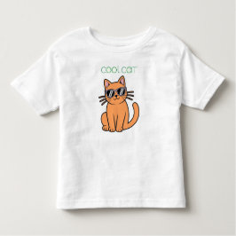 猫カッコいい トドラーTシャツ