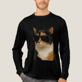 猫カッコいい トライブレンドＴシャツ (正面)