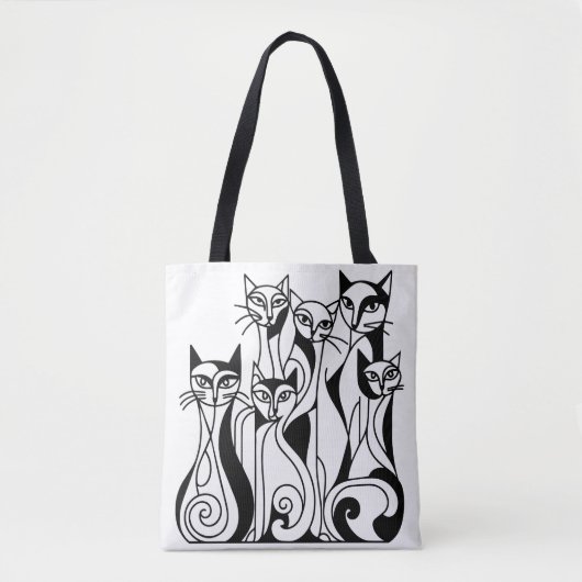 猫カッコいい トートバッグ (正面)