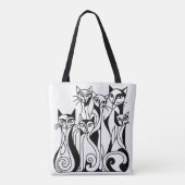猫カッコいい トートバッグ (裏面)