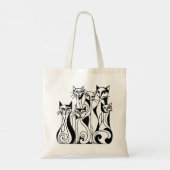 猫カッコいい トートバッグ (裏面)