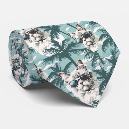 猫カッコいい ネクタイ (ロール)