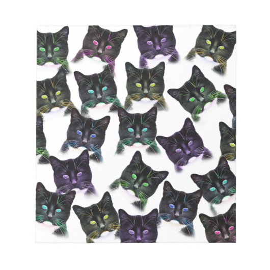 猫カッコいい ノートパッド (正面)