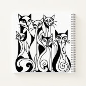 猫カッコいい ノートブック (裏面)