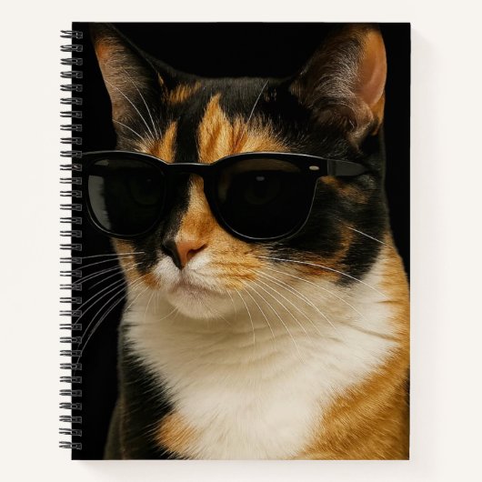猫カッコいい ノートブック (正面)