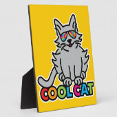 猫カッコいい フォトプラーク (側面)