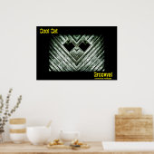 猫カッコいい ポスター (キッチン)