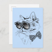 猫カッコいい ポストカード (正面/裏面)