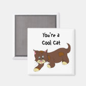 猫カッコいい マグネット (正面/裏面)