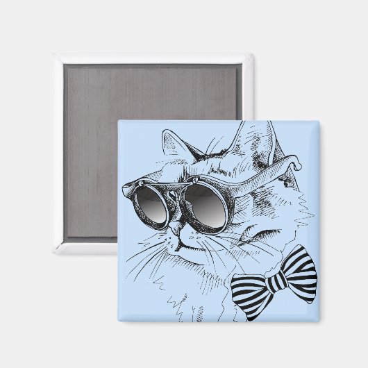 猫カッコいい マグネット (正面/裏面)