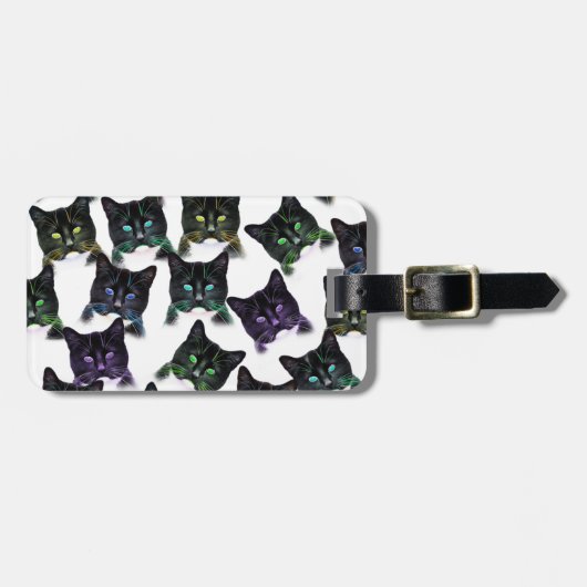 猫カッコいい ラゲッジタグ (正面横)