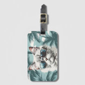 猫カッコいい ラゲッジタグ (正面縦)