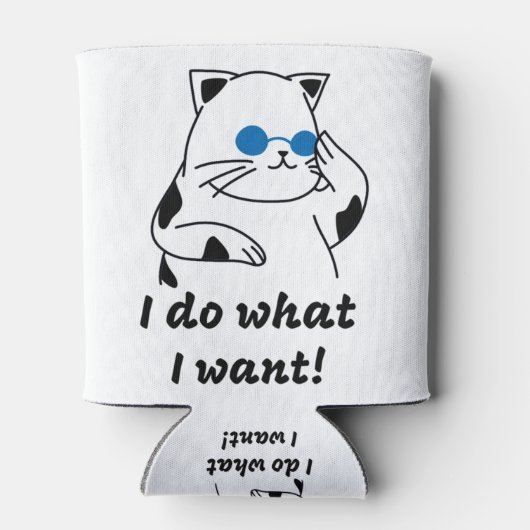 猫カッコいい 缶クーラー (裏面)