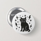 猫カッコいい 缶バッジ (正面&裏面)