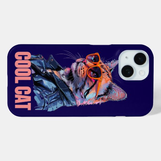 猫カッコいい Case-Mate iPhoneケース (裏面 (横))