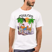 猫カッコいい Tシャツ (正面)