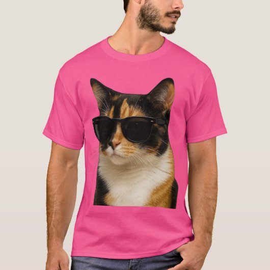 猫カッコいい Tシャツ (正面)