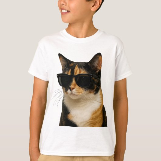猫カッコいい Tシャツ (正面)