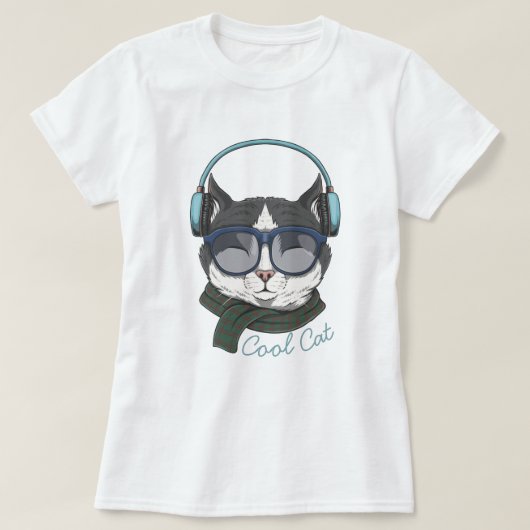 猫カッコいいTシャツ Tシャツ (デザイン正面)