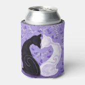 猫カップルの美しいクーラーボックス 缶クーラー (缶正面)