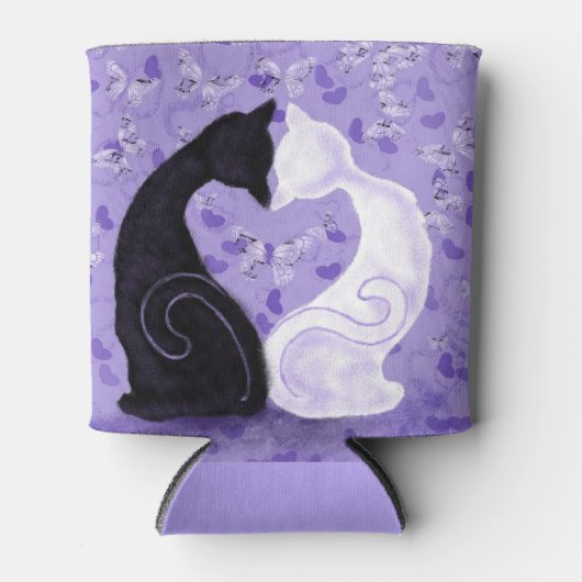 猫カップルの美しいクーラーボックス 缶クーラー (正面)