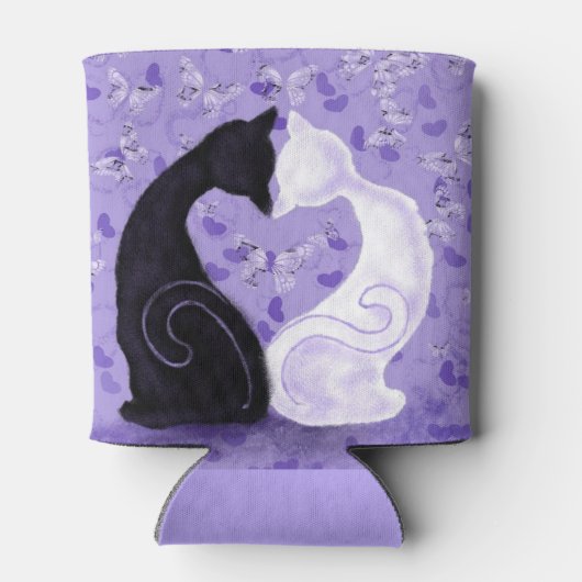 猫カップルの美しいクーラーボックス 缶クーラー (裏面)