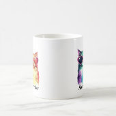 猫カップル コーヒーマグカップ (中央)