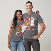 猫カフェの風景の友達 Tシャツ (ユニセックス)