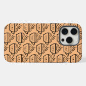 猫カフェ柄 iPhoneケース (裏面横)
