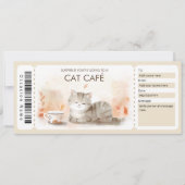 猫カフェ贈与証猫好き 招待状 (正面)