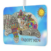 猫カラフルと犬が私に空気清浄剤を採用する カーエアーフレッシュナー (左)