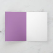 猫カラフルのパーソナライズされた文字 カード (内部)