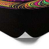 猫カラフルの抽象芸術スケッチ2:3 ポスター (角)